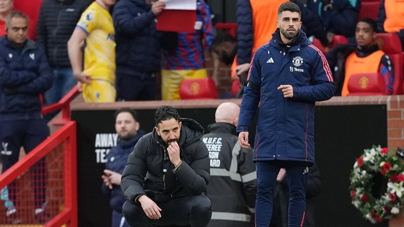 Ruben Amorim watches on as his Manchester United slipped to another home defeat