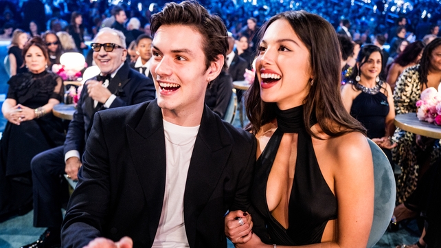 Louis Partridge and Olivia Rodrigo