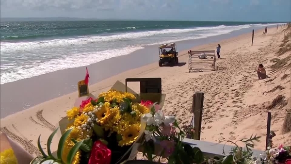 Emergency crews were called to the Woorim Beach at Bribie Island, about 80kms north of Brisbane following reports of a serious shark bite incident