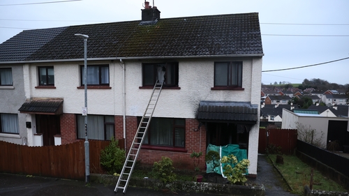 The blaze broke out at Cunninghams Lane in Dungannon