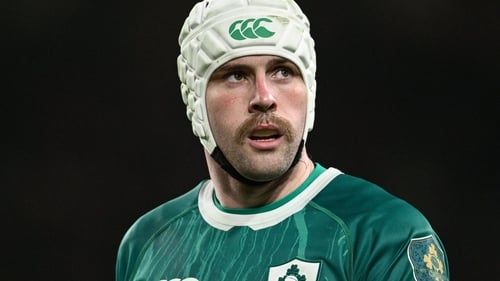 Mack Hansen suffered a cut to his leg against England