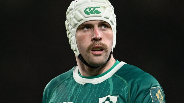 Mack Hansen suffered a cut to his leg against England