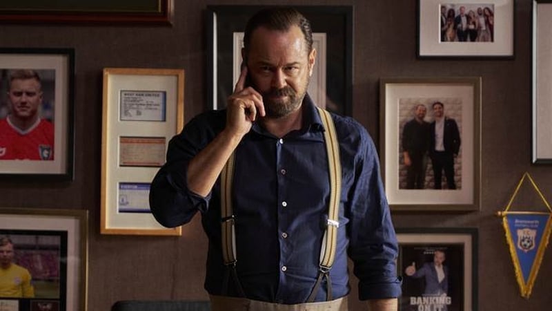 Danny Dyer as Jimmy Banks in Three Quick Breaths - "an old-school football agent who desperately needs to get his star footballer one last big payday before Jimmy's life, and his player's reputation, come tumbling down" Photo: Steve Gallagher