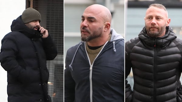 (L-R) Matin Zolfaghari, Fabio Vicente and Anthony Hickey had denied the charges
