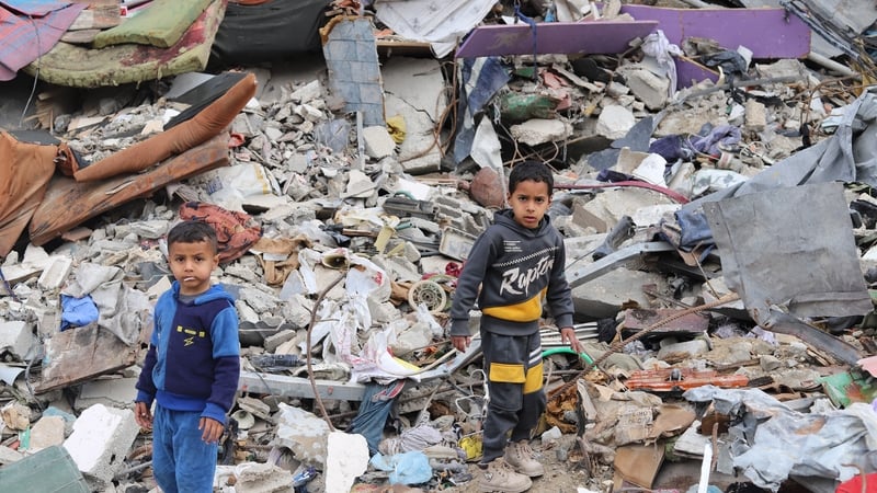 Destruction in Jabalia camp after Israeli forces withdrew from the area