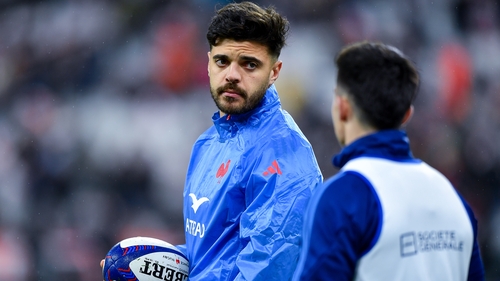 Romain Ntamack (L) will miss at least one Six Nations match