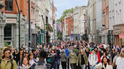 The overall population rose by 78,300 and now stands at 5,458,600, new figures from the CSO show