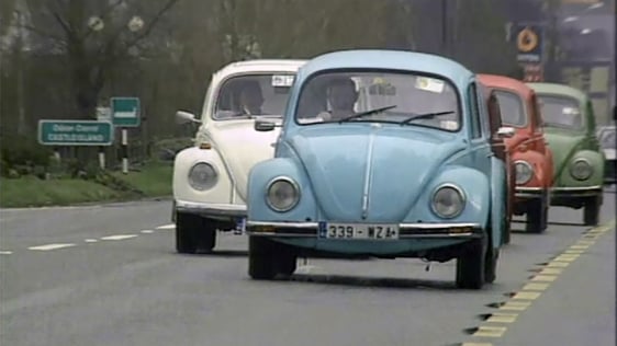 Volkswagen Beetle enthusiasts in Castleisland, County Kerry, 2000