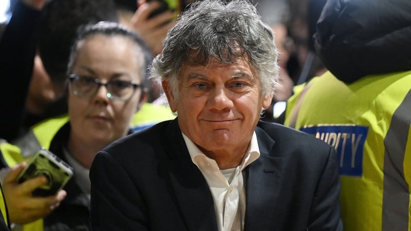 Gerry Hutch at the RDS count centre in December 2024 (Pic Charles McQuillan/Getty)