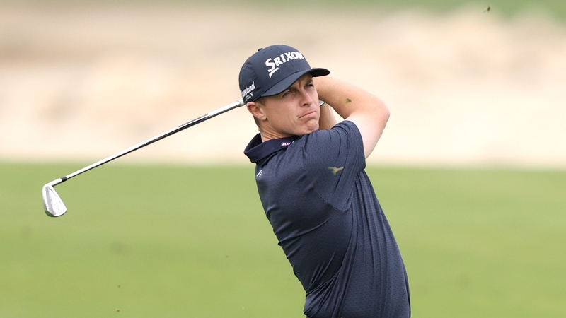Conor Purcell on the 18th hole - his ninth