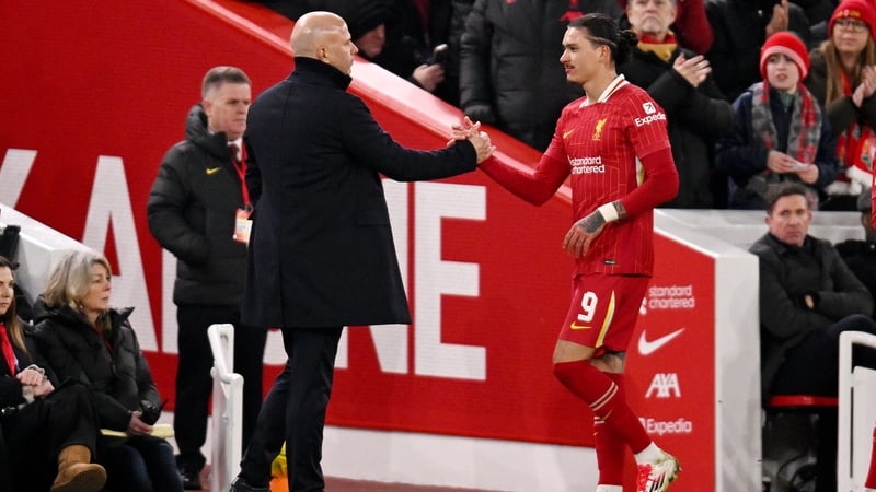 No goals but Darwin Nunez contributed effectively at Anfield on Thursday