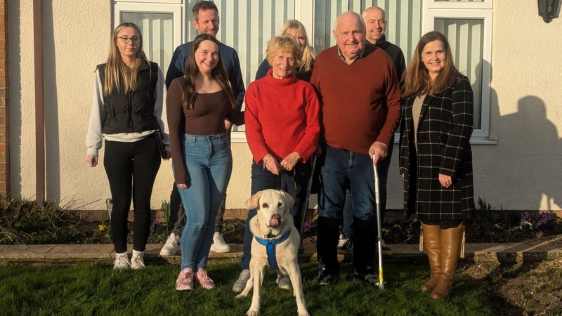 Daisy the labrador was reunited with her family after being stolen seven years ago