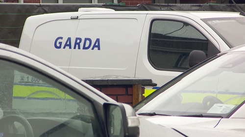 There is a large garda presence at the site of this search operation