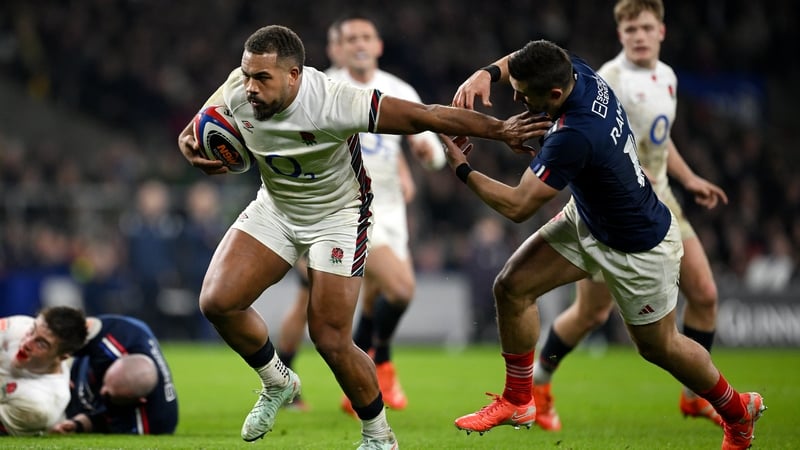 Ollie Lawrence was among the try-scorers when England surprised France