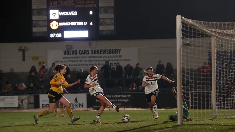 Mared Griffiths making it 5-0 for Manchester United