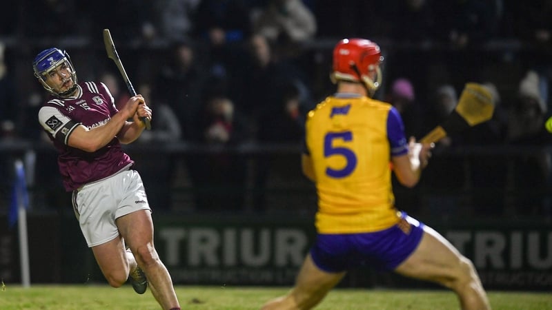Anthony Burns fires home Galway's first goal