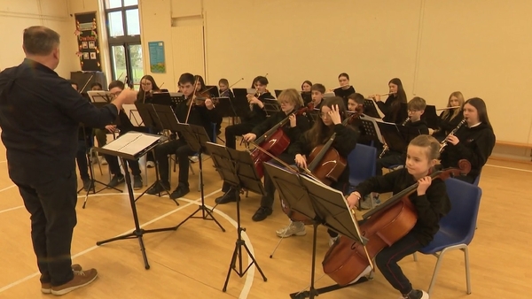 Le Chéile ETNS in Drogheda getting ready for the Festival of Youth Orchestras in the National Concert Hall.