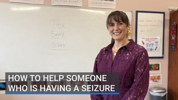 Emma Beamish says it has been life-changing to her to have people help when she has had a seizure