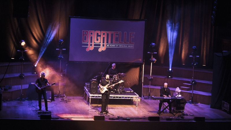 Bagatelle performing at the Ulster Hall in Belfast