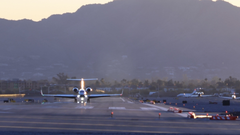 The incident took place at Scottsdale Airport in Arizona (File image)