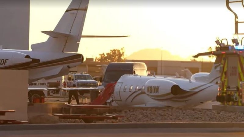 The plane was flying into Scottsdale Airport in Arizona when the incident happened