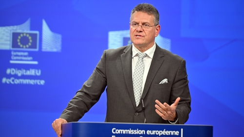 EU Trade Commissioner Maroš Šefčovič told the European Parliament that the decision by President Trump is a 'lose-lose scenario' (file image)