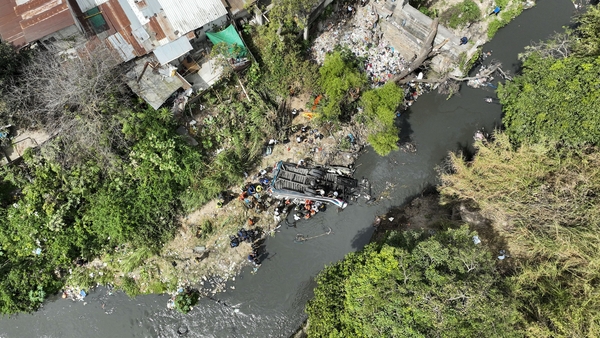 At least 55 dead after Guatemala bus plunges into ravine