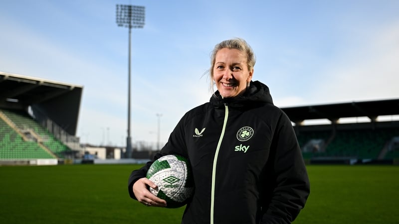 Republic of Ireland boss Carla Ward at Tallaght Stadium