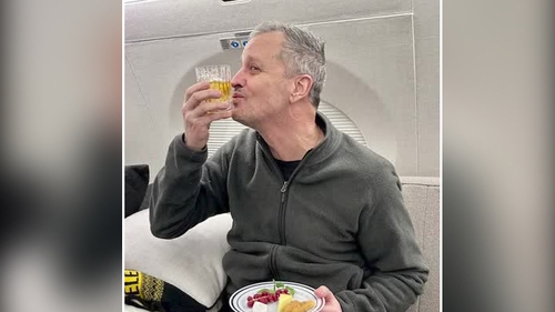 The White House said Donald Trump secured the release of Marc Fogel, jailed in Russia since 2021 on drug charges, as part of an 'exchange' (Courtesy: @aboehler via X)