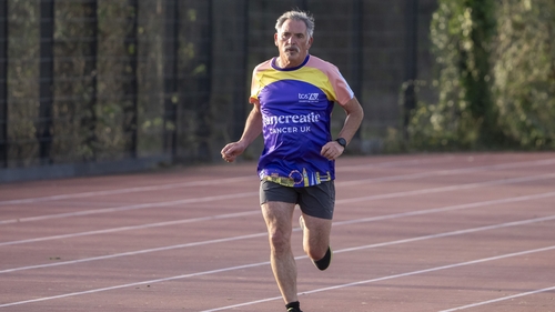Tony Audenshaw's late wife Ruth was diagnosed with pancreatic cancer in 2015 and when she died at the age of 43 in April 2017, she left a message asking him to run for charity if he ever did the London Marathon again Photos: Press Association