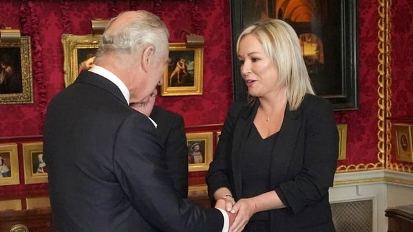 Michelle O'Neill previously met Britain's King Charles when he visited Northern Ireland in 2022