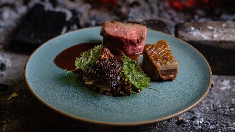 Niklas Ekstedt's grilled lamb saddle (Ekstedt at The Yard/PA)