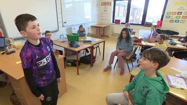 Ciarán McGuire tells his class about Epilepsy.