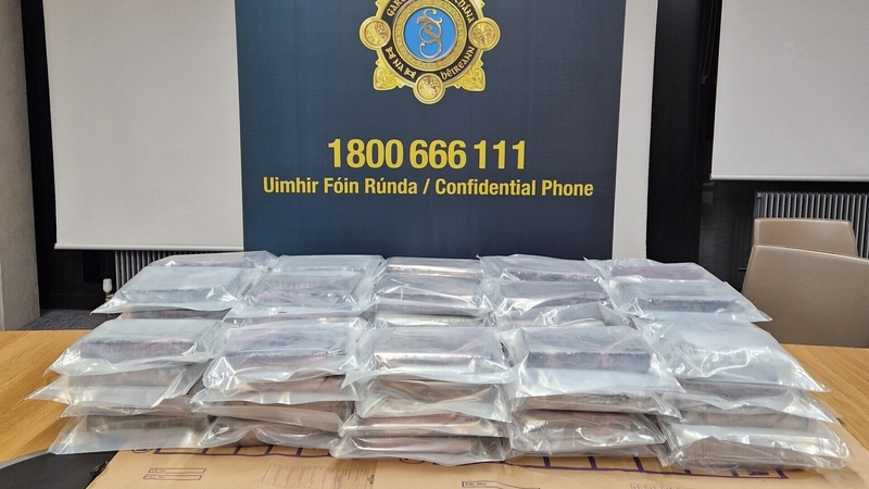 72 kilos of cocaine was recovered in the Allenwood area