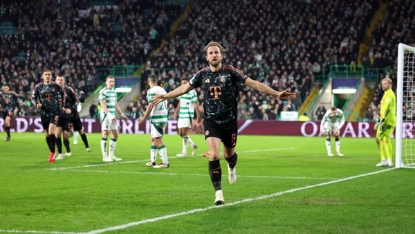 Harry Kane scored the crucial second goal for Bayern Munich before Celtic's fight-back began