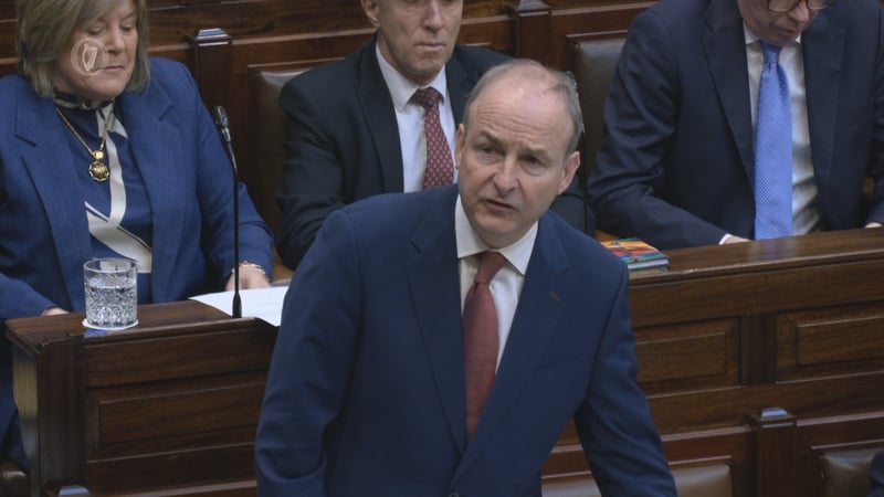 Taoiseach Micheál Martin used the phrase 'ag insint bréaga' when sparring with Mary Lou McDonald yesterday