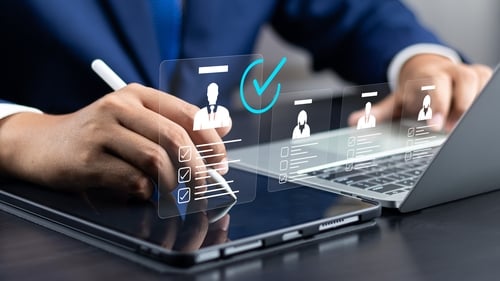 The survey shows that adoption of AI among recruiters has increased by 50 percentage points over the past 12 months