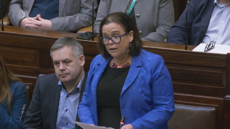 Mary Lou McDonald said Taoiseach Micheál Martin made a baseless accusation against her