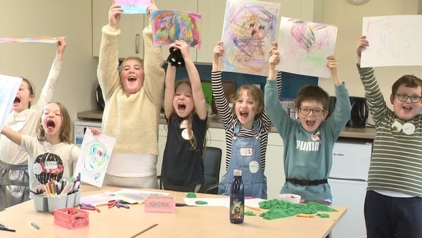 Everyone loved the Helium Arts workshop.