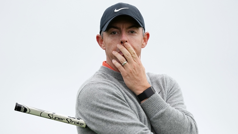 Rory McIlroy's right elbow has been bothering him