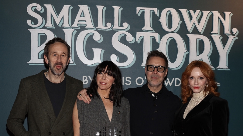Chris O'Dowd, Eileen Walsh, Paddy Considine and Christina Hendricks on the red carpet at the IFI [Pics: Brian McEvoy]