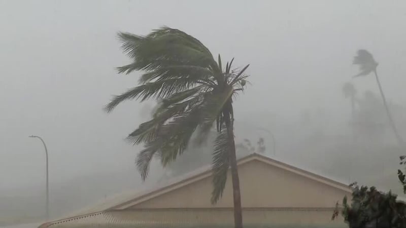 The storm packed 'very destructive' wind gusts of 290km/h