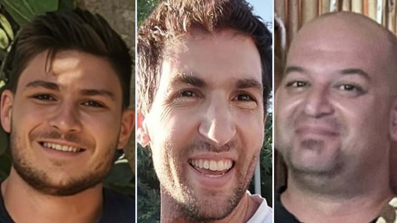 Iair Horn, Sagui Dekel-Chen agus Alexandre Sasha Troufanov is ainm don triúr giall atá le saoradh amárach