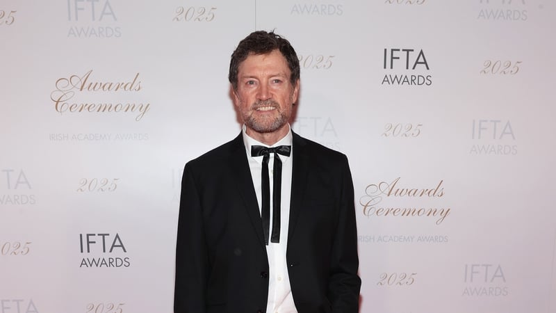 Steve Wall at the IFTA awards in February