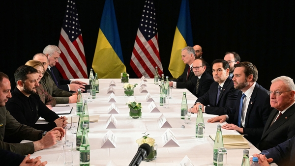 Talks between US Vice President JD Vance and Ukraine's leader Volodymyr Zelensky in Munich