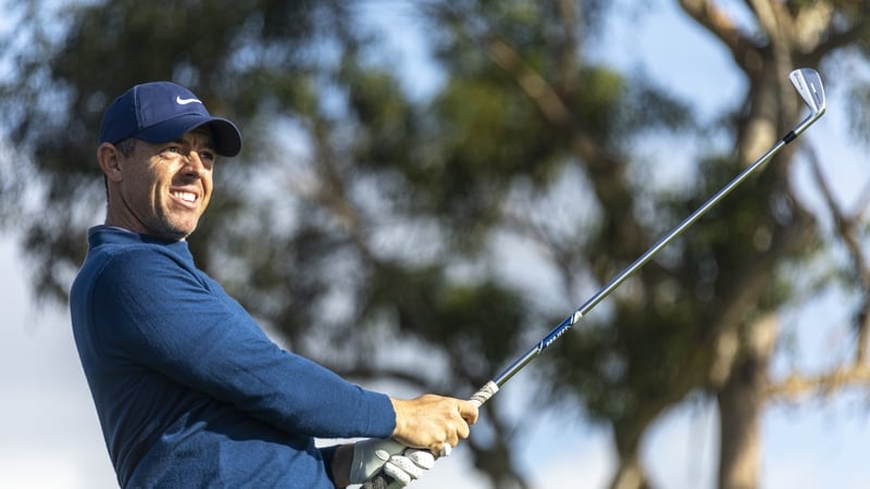 Rory McIlroy on the 16th hole of his second round