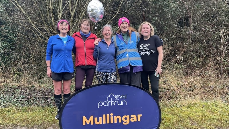 Margaret Hepburn completed her 100th parkrun in Mullingar