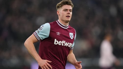 Evan Ferguson made his first appearance for West Ham