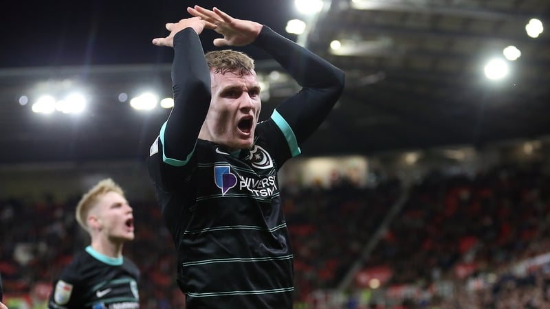 Mark O'Mahony scored his first goal for Portsmouth since suffering an injury in early December