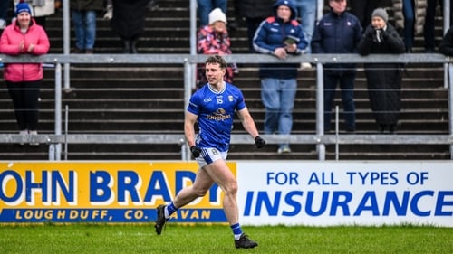 Conor Madden celebrates his goal in Cavan's victory